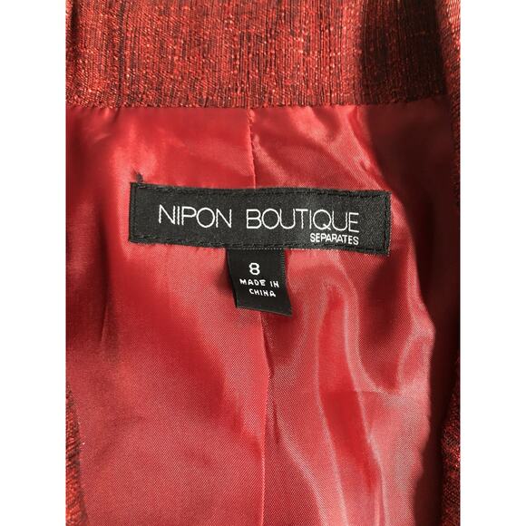 Nipon Bout Women Jacket 8 Mob Wife 3 Buttons Front Office Siren Lined Lapel - Picture 5 of 7